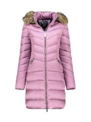 Canadian Peak Płaszcz zimowy "Bololitaeak" w kolorze jasnoróżowym rozmiar: XL. Różowe płaszcze damskie Canadian Peak, na zimę, xl, bez wzorów, z puchu, bez kaptura. Za 352.43 zł.