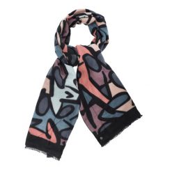 Kolorowy Szal Damski Anekke Zapakowany W Eleganckim Pudełku. Niebieskie szaliki damskie Anekke, bez wzorów. Za 159.00 zł.