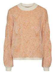 Pieces Sweter w kolorze pomarańczowym rozmiar: L. Pomarańczowe swetry klasyczne damskie Pieces, l, z wełny, bez kołnierzyka. Za 83.81 zł.