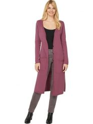 Heine Kardigan w kolorze szaroróżowym rozmiar: 48. Różowe kardigany damskie Heine, bez wzorów, z bawełny. Za 78.99 zł.