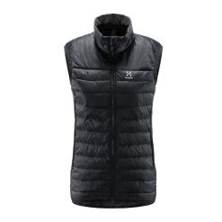 Kamizelka trekkingowa damska Haglöfs Spire Mimic. Czarne kamizelki damskie Haglöfs, s, bez wzorów, bez kaptura. Za 339.99 zł.