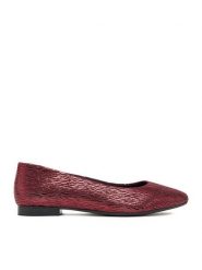 Lasocki Baleriny CEO-RST-KAJA-04F Bordowy. Czerwone balerinki damskie Lasocki, bez wzorów, ze skóry. Za 159.99 zł.