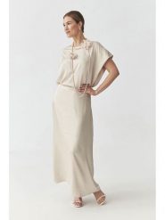 TATUUM Spódnica w kolorze kremowym rozmiar: 36. Brązowe spódnice damskie TATUUM, na co dzień, bez wzorów, maxi. Za 135.17 zł.