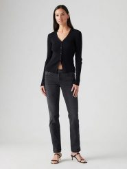 Levi's Dżinsy - Skinny fit - w kolorze czarnym rozmiar: W26/L30. Czarne jeansy damskie Levi's. Za 157.73 zł.