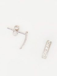 OR ÉCLAT Złote kolczyki-wkrętki "Olvera" z cyrkoniami rozmiar: onesize. Szare kolczyki damskie Or Éclat, z cyrkonią, złote. Za 260.99 zł.