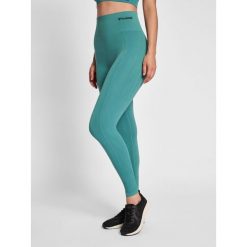 Damskie wysokie legginsy Hummel TIF. Niebieskie legginsy sportowe damskie Hummel, xs, bez wzorów, na jogę i pilates. Za 128.00 zł.