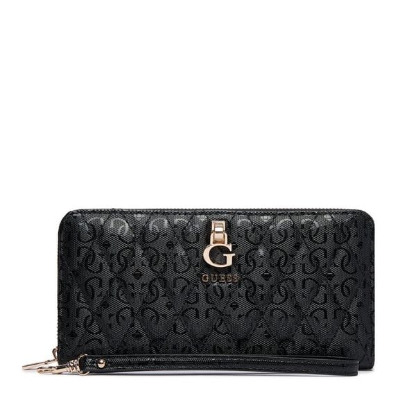 Portfel Guess. Czarne portfele damskie Guess, z aplikacjami. Za 265.99 zł.