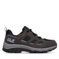 Trekkingi Jack Wolfskin. Szare obuwie trekkingowe damskie Jack Wolfskin, bez zapięcia. Za 409.99 zł.