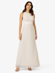 APART Sukienka w kolorze kremowym rozmiar: 40. Brązowe sukienki damskie Apart, bez wzorów, bez ramiączek. Za 187.99 zł.