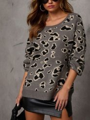 LA Angels Sweter w kolorze szaro-czarnym rozmiar: XL. Czarne swetry klasyczne damskie LA Angels, xl, bez kołnierzyka. Za 165.99 zł.