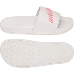 Klapki adidas Adilette Shower GZ5925 białe. Białe klapki damskie bez wzorów, z materiału, bez obcasa, bez zapięcia. Za 208.80 zł.