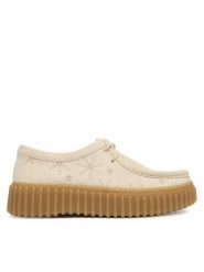 Clarks Półbuty Torhill Bee 26186297 Écru. Półbuty damskie Clarks, bez wzorów, ze skóry, bez obcasa, na płaskiej podeszwie, bez zapięcia. Za 519.99 zł.