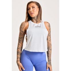 Tank Top fitness damski Gym Glamour fitness damski Gym Glamour sport. Czarne koszulki sportowe damskie GYM GLAMOUR, m, bez wzorów, bez ramiączek, na fitness i siłownię. Za 89.99 zł.