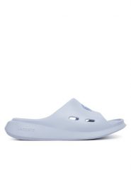 Lacoste Klapki Meduz 51CFA0002 LB2 Niebieski. Niebieskie klapki damskie Lacoste, bez wzorów, z syntetyku, bez obcasa, bez zapięcia. Za 231.99 zł.