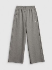 4F Spodnie dresowe z szerokimi nogawkami damskie - szare S. Szare spodnie dresowe damskie 4F, s, bez wzorów, z dresówki. Za 149.99 zł.