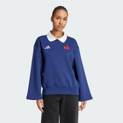 Bluza France Heritage. Białe bluzy damskie Adidas, xs, bez wzorów, z dresówki, bez kaptura. W wyprzedaży za 246.35 zł.
