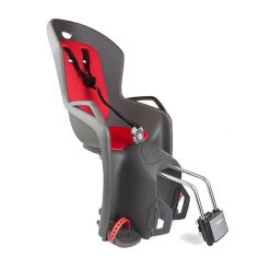 Fotelik Rowerowy Tylny Na Ramę Hamax Amiga szaro-czerwony. Czerwone foteliki rowerowe HAMAX. Za 359.99 zł.