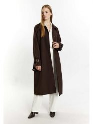 Schmuddelwedda Płaszcz przejściowy w kolorze brązowym rozmiar: M. Brązowe płaszcze damskie Schmuddelwedda, m, bez wzorów, z tkaniny, bez kaptura. Za 384.71 zł.