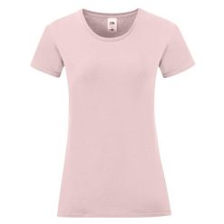 Koszulka Damska Iconic 150. Czerwone bluzki damskie Fruit of the Loom, s, bez wzorów, sportowe, bez kołnierzyka, bez ramiączek. Za 28.99 zł.