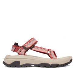 Sandały Teva. Czerwone sandały damskie Teva, bez wzorów, bez obcasa, bez zapięcia. Za 379.99 zł.