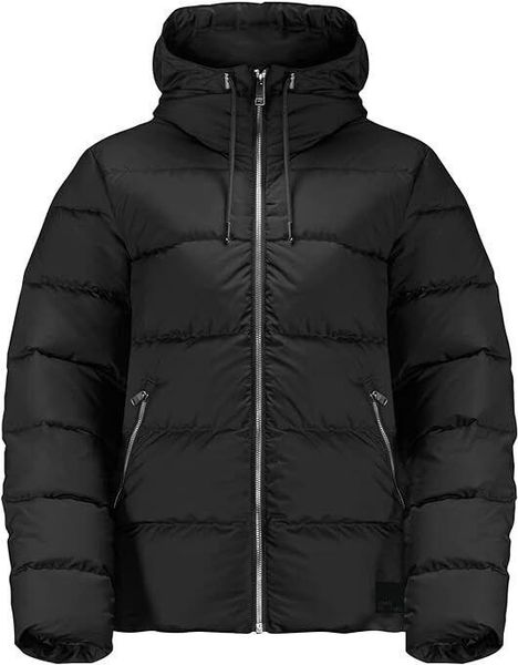 Kurtka puchowa damska Jack Wolfskin 1204912. Czarne kurtki damskie Jack Wolfskin, na zimę, m, bez wzorów, z materiału, z kapturem. Za 503.36 zł.