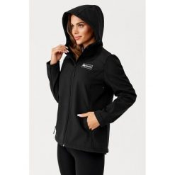 Kurtka damska softshellowa trekkingowa Rough Radical Evo. Czarne kurtki damskie ROUGH RADICAL, l, bez wzorów, z softshellu, bez kaptura. Za 249.00 zł.