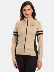 Kilpi Kurtka polarowa "Junie" w kolorze beżowym rozmiar: 40. Brązowe kurtki damskie Kilpi, bez wzorów, z materiału, bez kaptura. Za 243.45 zł.