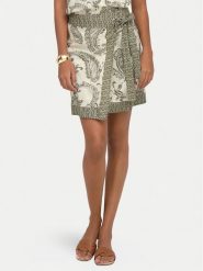 ONLY Spódnica mini Leya 15373651 Kremowy Regular Fit. Białe spódnice damskie Only, xl, bez wzorów, ze lnu, mini. Za 98.99 zł.