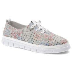 Półbuty damskie Filippo, ze skóry naturalnej perforowana cholewka wzorzysty motyw sznurowane lekka podeszwa casual, białe, DP7671/26. Białe półbuty damskie Filippo, na lato, bez wzorów, ze skóry, bez obcasa, bez zapięcia. Za 179.00 zł.