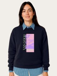 WOOOP Bluza "Van Gogh" w kolorze granatowym rozmiar: M. Niebieskie bluzy damskie Wooop, m, bez wzorów, bez kaptura. Za 108.99 zł.