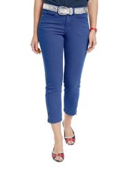 Heine Spodnie w kolorze niebieskim rozmiar: 46. Niebieskie rurki damskie Heine, bez wzorów, z materiału. Za 113.99 zł.