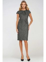 Nife Sukienka w kolorze antracytowym rozmiar: 40. Czarne sukienki damskie Nife, bez wzorów, bez ramiączek. Za 217.53 zł.