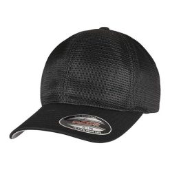 Czapka Z Daszkiem 360 Omnimesh. Czarne czapki z daszkiem damskie FLEXFIT, bez wzorów. Za 73.99 zł.