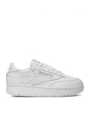 Reebok Sneakersy EO-CLUB C DOUBLE 100006321 Biały. Białe obuwie sportowe damskie Reebok, ze skóry, bez zapięcia. Za 209.99 zł.
