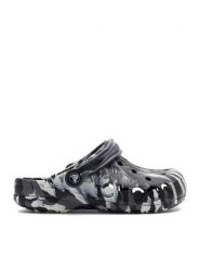Crocs Klapki C-BAYA MARBLED CLOG 206935-066 Czarny. Czarne klapki damskie Crocs, bez wzorów, z materiału, bez obcasa, bez zapięcia. Za 189.99 zł.
