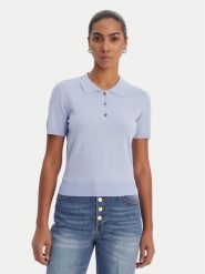 Fracomina Sweter FR26ST7003K524R9 Błękitny Regular Fit. Niebieskie swetry klasyczne damskie Fracomina, xl, z syntetyku, bez kołnierzyka. Za 459.99 zł.