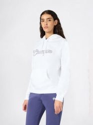 Champion Bluza w kolorze białym rozmiar: M. Białe bluzy damskie Champion, m, bez wzorów, z bawełny, z kapturem. Za 130.99 zł.