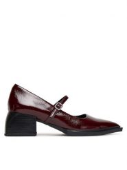 Vagabond Shoemakers Czółenka Vivian 5553-060-38 Bordowy. Czerwone czółenka damskie Vagabond Shoemakers, bez wzorów, z lakierowanej skóry, bez obcasa. Za 499.99 zł.