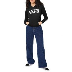 Bluza sportowa damska Vans classic v boyfriend fit. Czarne bluzy damskie Vans, m, bez wzorów, z bawełny, z kapturem. Za 429.99 zł.