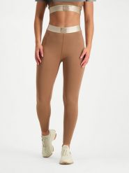 Steve Madden Legginsy sportowe "Islip" w kolorze jasnobrązowym rozmiar: XL. Brązowe legginsy damskie Steve Madden, xl, bez wzorów, outdoorowe. Za 87.81 zł.