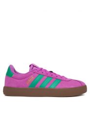 Adidas Sneakersy Vl Court 3.0 IH6515 Fioletowy. Fioletowe obuwie sportowe damskie Adidas, ze skóry, bez zapięcia. Za 299.99 zł.