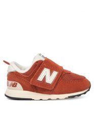 New Balance Sneakersy I5747RV Brązowy. Brązowe buty sportowe chłopięce New Balance, ze skóry, bez zapięcia. Za 269.99 zł.