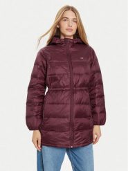 Levi's® Kurtka puchowa A8525-0001 Bordowy Regular Fit. Czerwone kurtki damskie s, bez wzorów, z puchu, bez kaptura. Za 519.99 zł.