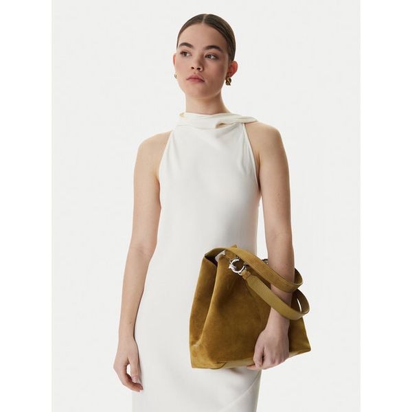 Torebka Coccinelle. Brązowe shopper bag Coccinelle, bez dodatków. Za 908.99 zł.