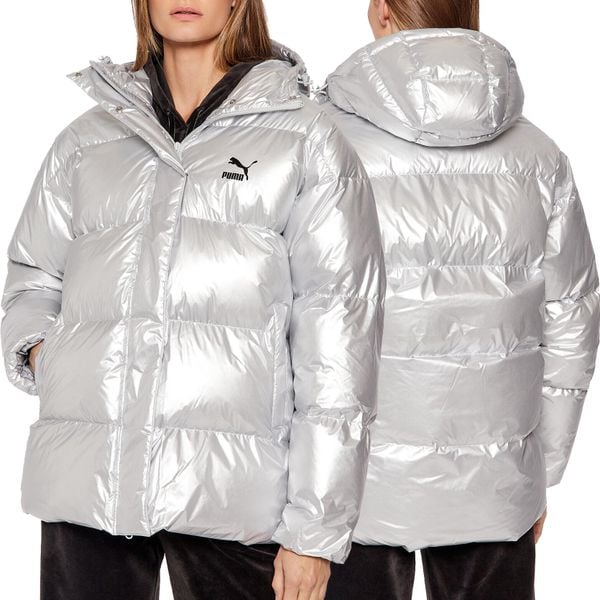Kurtka zimowa damska Puma 589584 10. Szare kurtki damskie Puma, na zimę, s, bez wzorów, z materiału, z kapturem. Za 399.00 zł.