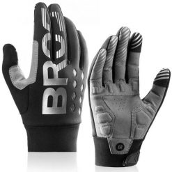 Rękawiczki rowerowe długie dla dorosłych Rockbros S209BK. Czarne rękawiczki damskie ROCKBROS, bez wzorów. Za 89.99 zł.