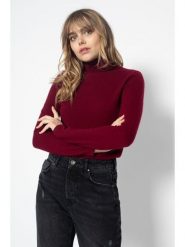 Perfect Cashmere Kaszmirowy golf "Ashley" w kolorze bordowym rozmiar: XL. Czerwone golfy damskie Perfect Cashmere, xl, bez wzorów, z kaszmiru, bez ramiączek. Za 414.45 zł.