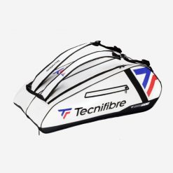 Torba tenisowa na 12 rakiet Tecnifibre Endurance 12R. Białe torby sportowe TECNIFIBRE, bez wzorów, z materiału, duże. Za 359.99 zł.