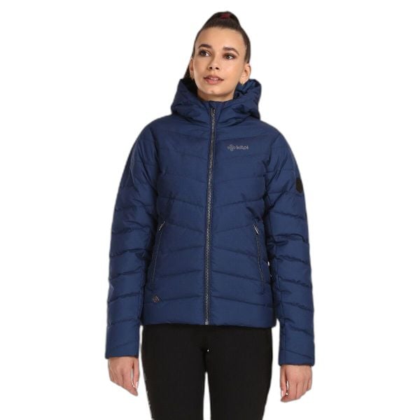 Kurtka puchowa Kilpi Tasha. Niebieskie kurtki damskie Kilpi, na zimę, xs, bez wzorów, z puchu, bez kaptura. Za 525.33 zł.