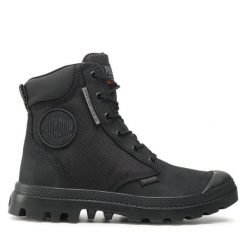 Trapery Palladium. Czarne trapery damskie Palladium, bez zapięcia. Za 559.99 zł.